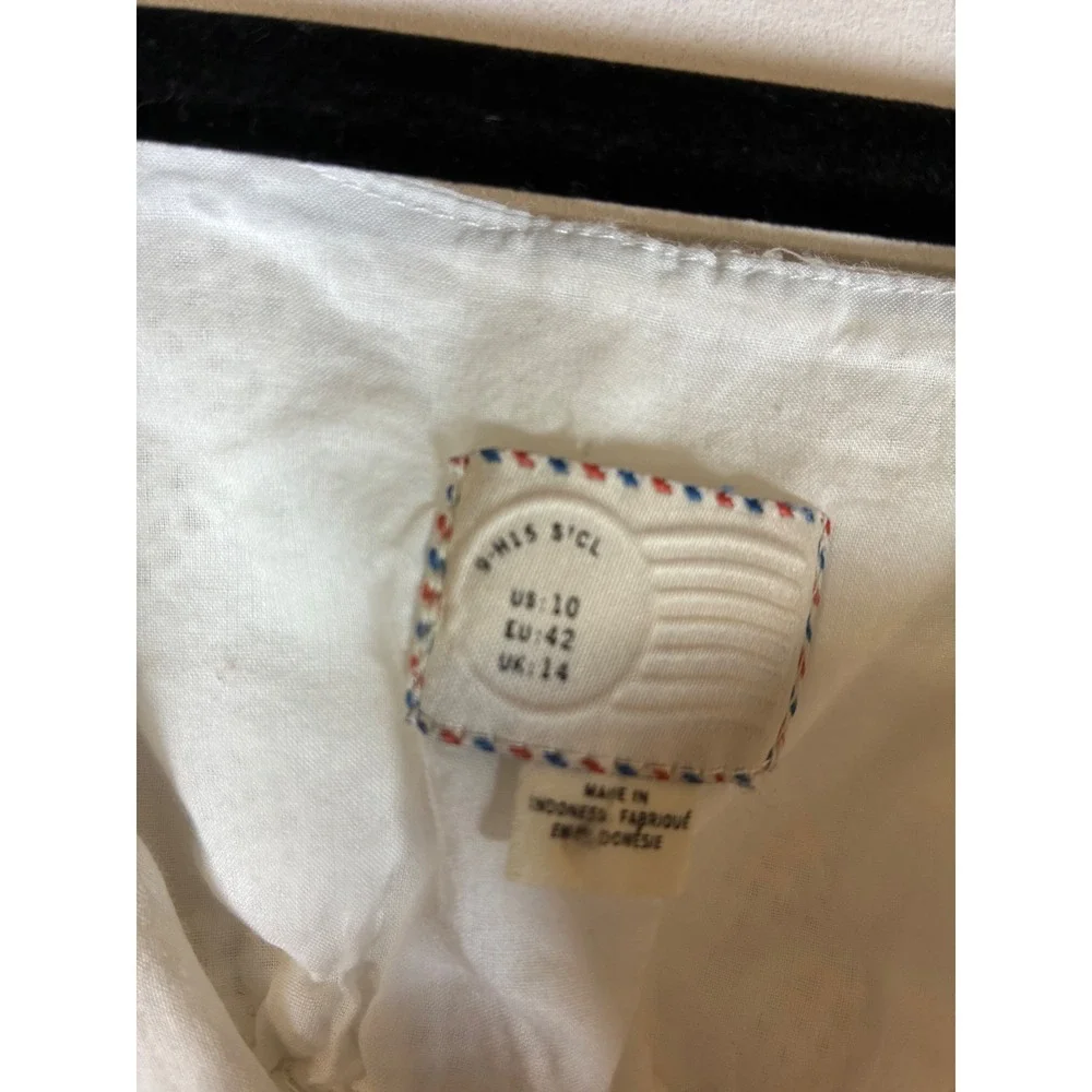 Postmark Anthropologie All Court Advantage Tennis Eyelet Cami Tank Top Size 10